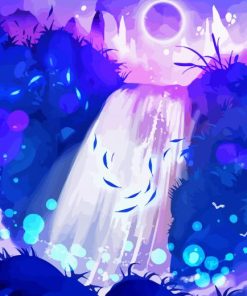 Purple Waterfall Diamond Painting