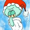 Santa Claus Squidward Diamond Painting