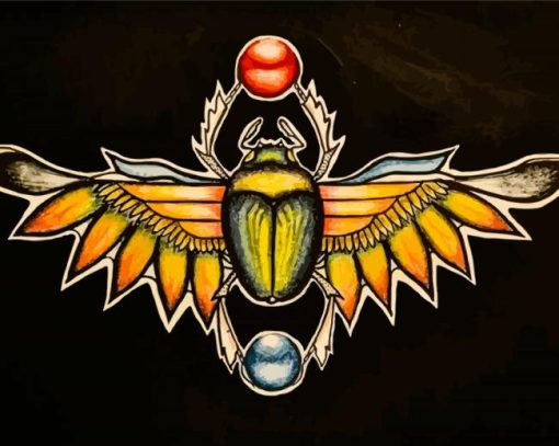 Scarab Insect Art Diamond Painting