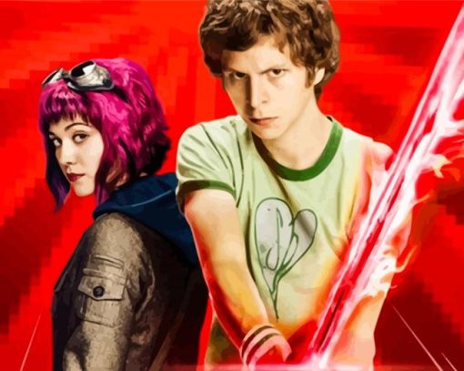 Scott Pilgrim Couple Characters By Diamond Painting