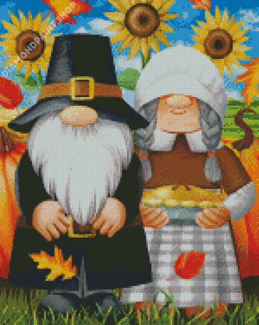 Thanksgiving Gnomes Diamond Painting