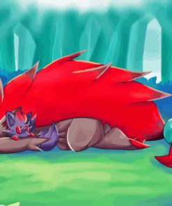 Zorua And Zoroark Sleeping Diamond Painting