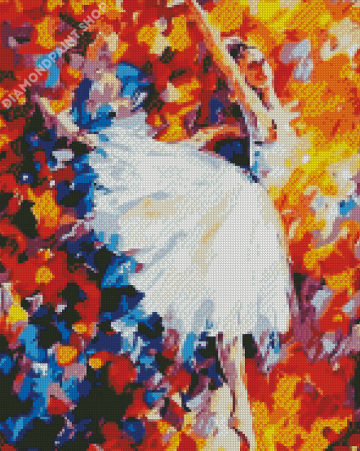 Abstract Ballerina In Moonlight Diamond Painting