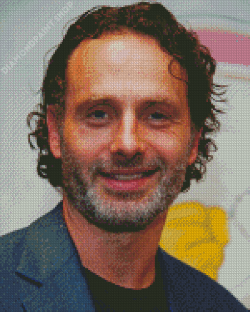 Actor Andrew Lincoln Diamond Painting