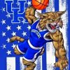 Aesthetic Kentucky Wildcats Men's Basketball Logo Diamond Painting