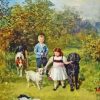 Aesthetic Children In Garden Diamond Painting