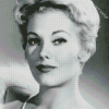 Black And White Kim Novak Diamond Painting