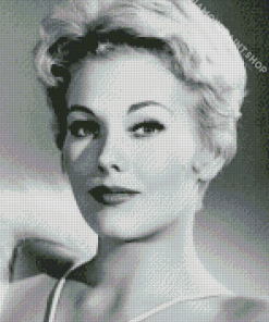 Black And White Kim Novak Diamond Painting