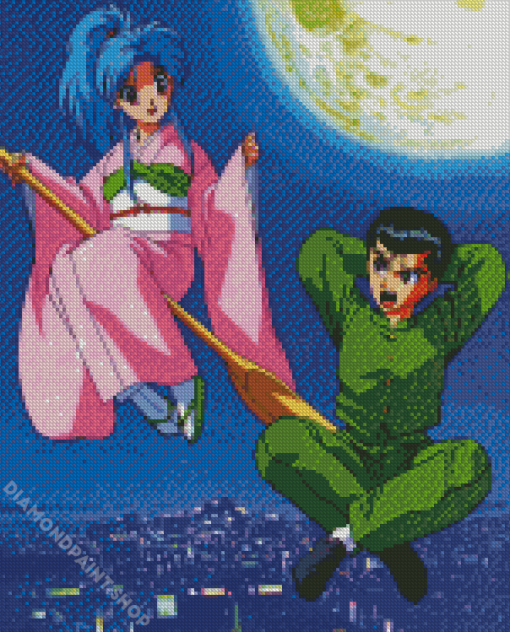 Botan And Yusuke Urameshi Diamond Painting