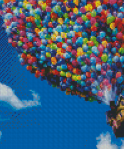 Disney Pixar Up Balloon House Flying With Diamond Painting