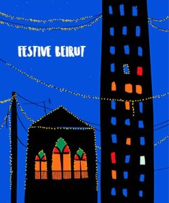 Festive Beirut Diamond Painting