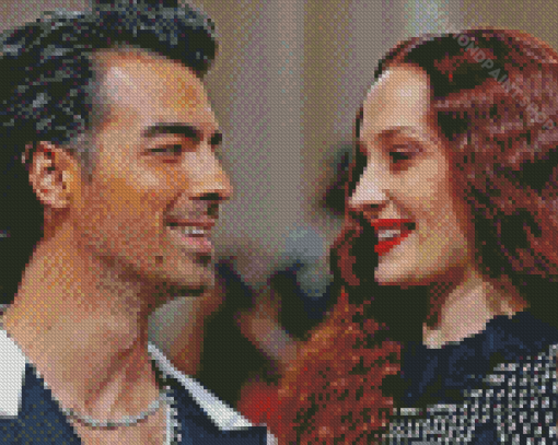 Joe Jonas And Sophie Turner Side Profiles Diamond Painting