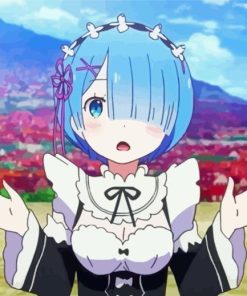 Rem Re Zero Anime Diamond Painting