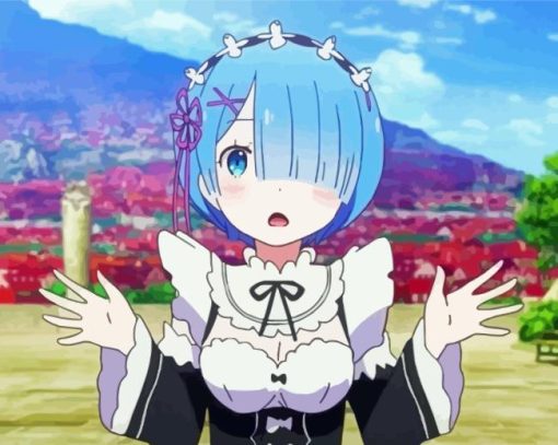 Rem Re Zero Anime Diamond Painting