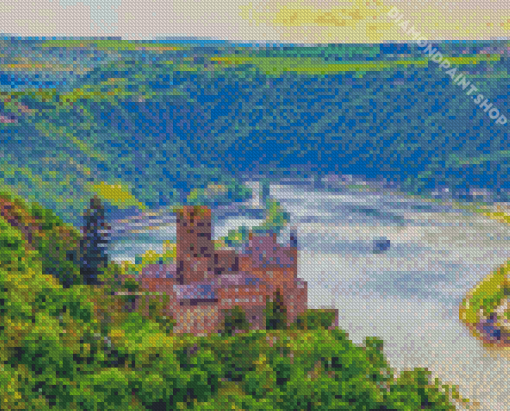 Rhine Valley River In Germany Diamond Painting