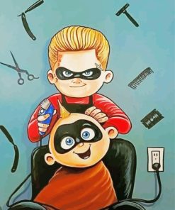 Superhero Hairdresser Diamond Painting