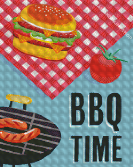 BBQ Time Diamond Painting