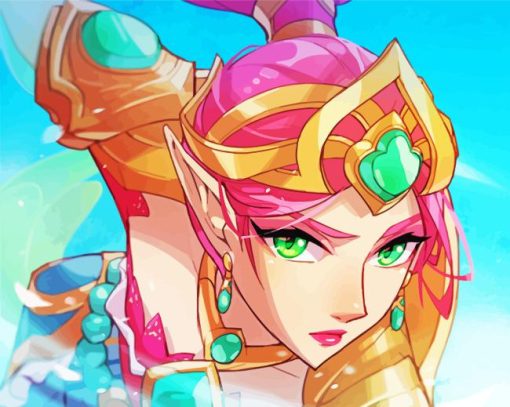 Battle Queen Janna Diamond Painting