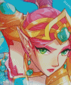 Battle Queen Janna Diamond Painting