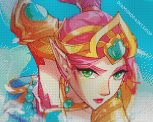 Battle Queen Janna Diamond Painting