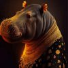 Hippo Baroque Diamond Painting