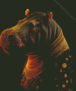 Hippo Baroque Diamond Painting