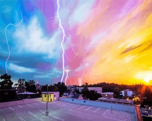 Lightning Sky Scapes Diamond Painting