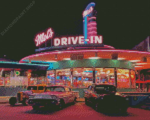 Mels Drive In San Francisco Diamond Painting