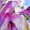 Purple Horse Abstract Diamond Painting