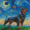 Aesthetic Rottweiler Diamond Painting