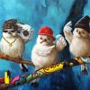 Birds In The Hood Diamond Painting