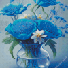 Blue Flowers Diamond Painting