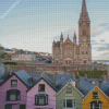 Cobh Ireland Deck Of Card Houses And Cathedral Diamond Painting