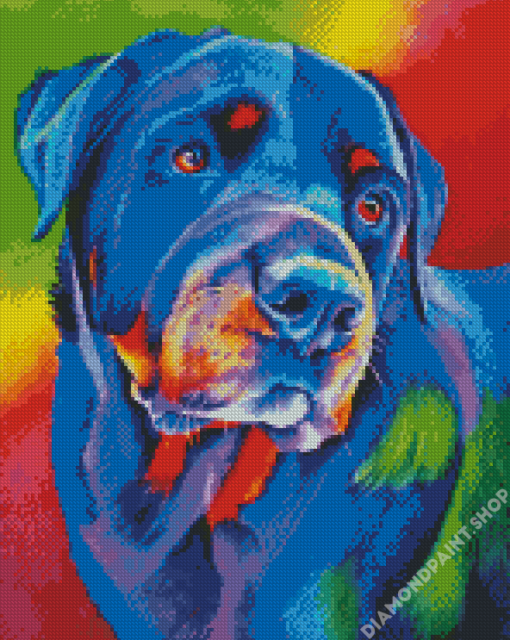 Cute Rottweiler Diamond Painting