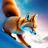 Fox In Snow Diamond Painting