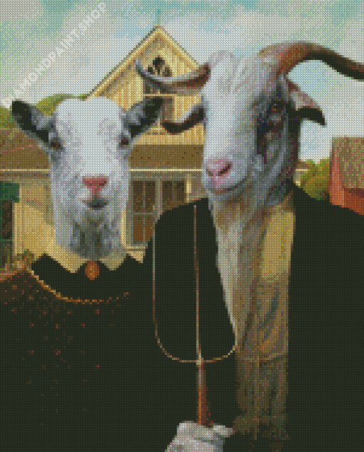 Goat Couple Diamond Painting