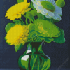 Green Flowers Diamond Painting