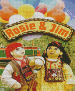 Aesthetic Rosie And Jim Diamond Painting