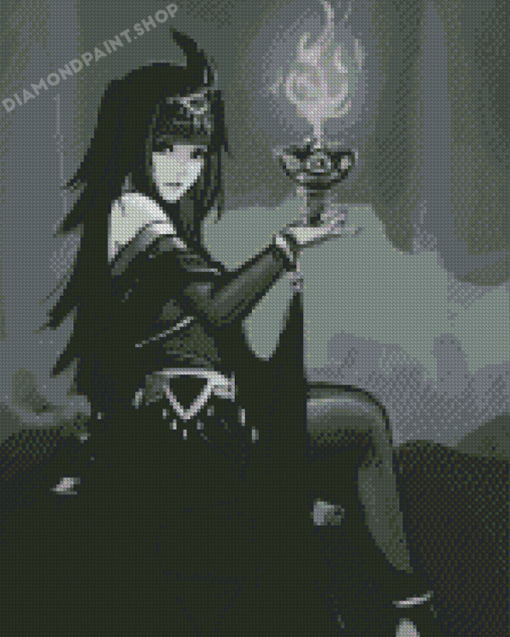 Black And White Tharja Diamond Painting