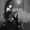 Black And White Tharja Diamond Painting