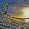 Sunset Windsurfing Diamond Painting