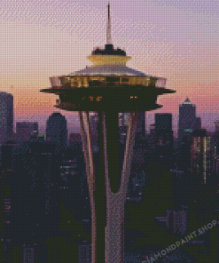 Washington Space Needle Tower Diamond Painting