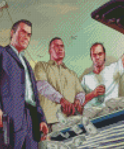 GTA 5 Game Characters Diamond Painting