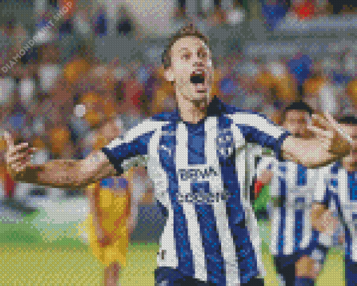 Sergio Canales Rayados Diamond Painting