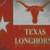 Texas Longhorn Flag Art Diamond Painting