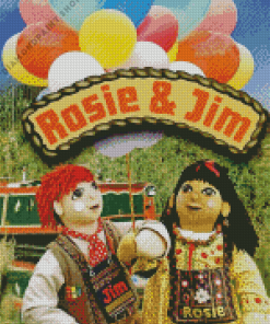 Rosie And Jim Diamond Painting art