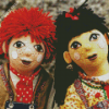 Rosie And Jim Puppets Diamond Painting art