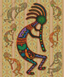 Kokopelli Rainbow Diamond Painting