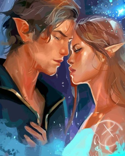 Feyre And Rhysand Diamond Painting art