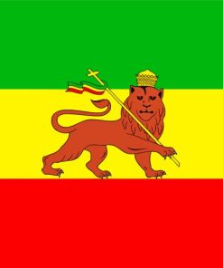 Rastafari Flag Diamond Painting art